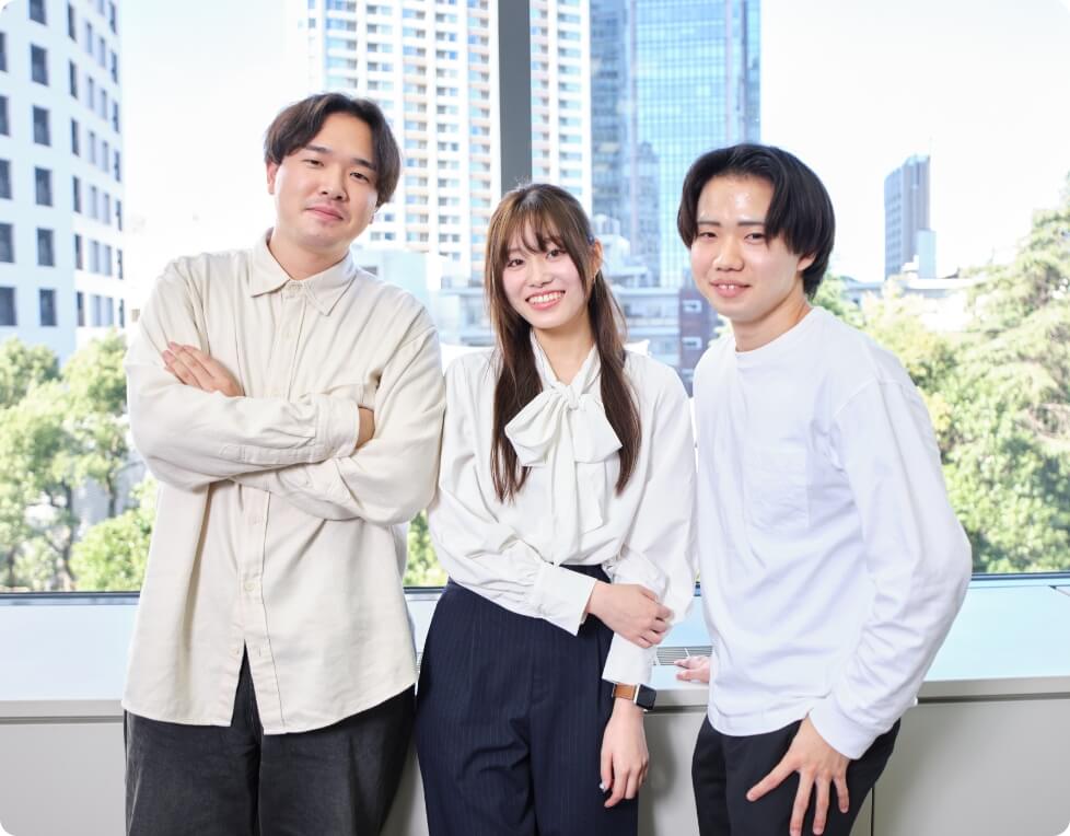 3人の社員の写真